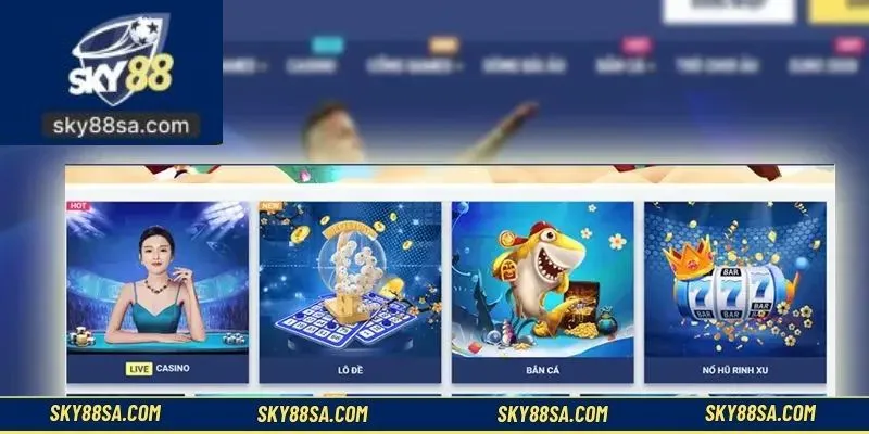 Các loại hình cá cược chính trên SKY88 Games