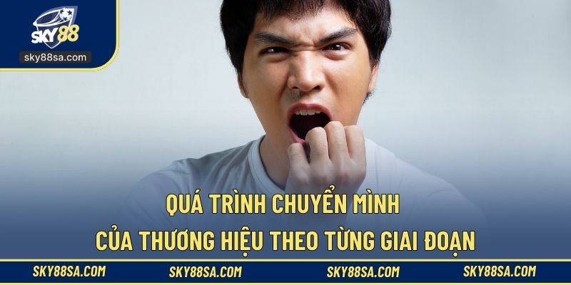 Quá trình chuyển mình của thương hiệu theo từng giai đoạn